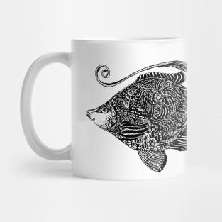 fish ornamental with white background Mug